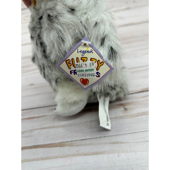 Legends Fuzzy Friends Snowy Owl Plush 7" White Spotted Stuffed Animal Bird Toy - Picture 6 of 7